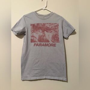 Paramore Gray Graphic Band Tee | Alternative
Rock Concert Shirt